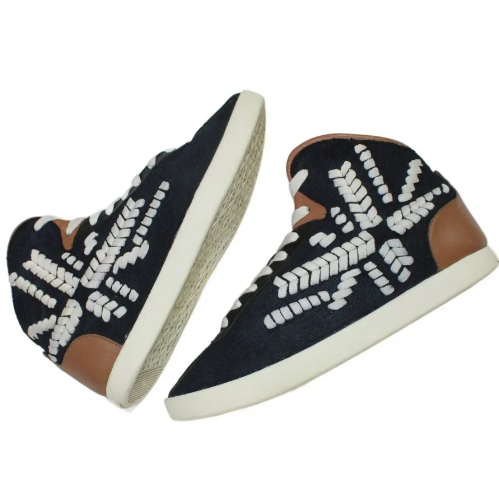 Alexander McQueen x PUMA Medius Mid-Top Trainers Moonless Night Black Size 6.5
